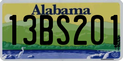 AL license plate 13BS201