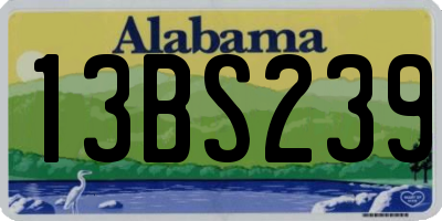 AL license plate 13BS239