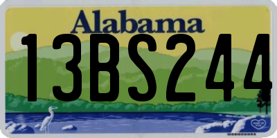 AL license plate 13BS244