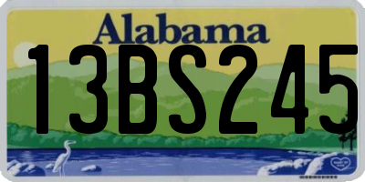 AL license plate 13BS245