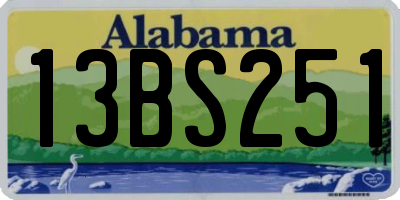 AL license plate 13BS251