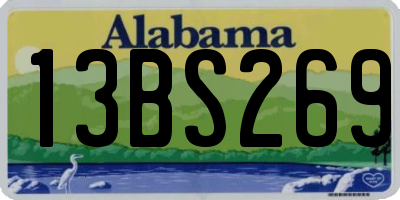 AL license plate 13BS269