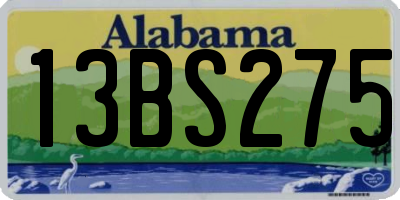 AL license plate 13BS275