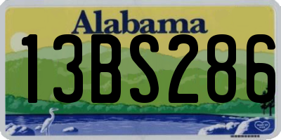 AL license plate 13BS286