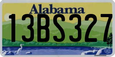 AL license plate 13BS327