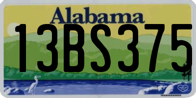 AL license plate 13BS375