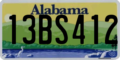 AL license plate 13BS412
