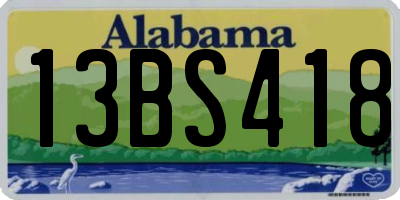 AL license plate 13BS418