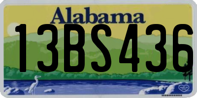 AL license plate 13BS436
