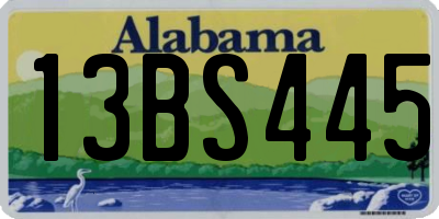 AL license plate 13BS445