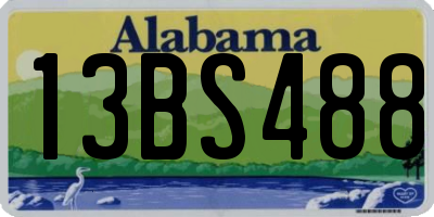 AL license plate 13BS488