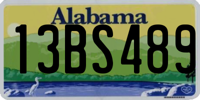 AL license plate 13BS489