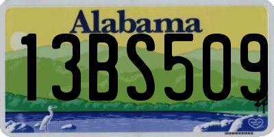 AL license plate 13BS509