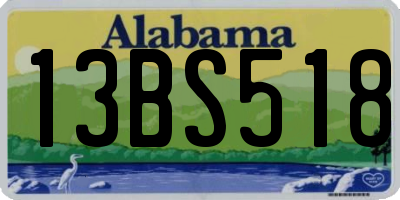 AL license plate 13BS518