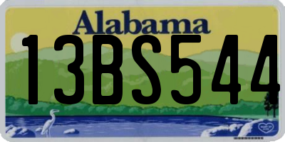 AL license plate 13BS544