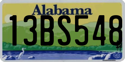 AL license plate 13BS548