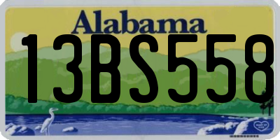 AL license plate 13BS558