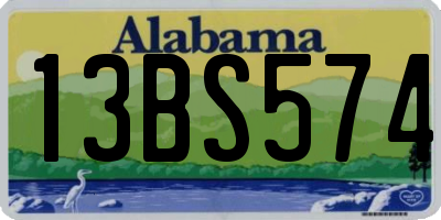AL license plate 13BS574