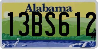 AL license plate 13BS612