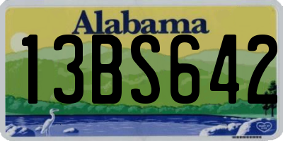 AL license plate 13BS642