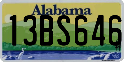 AL license plate 13BS646