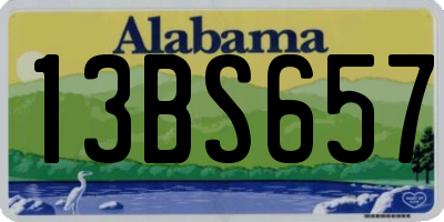 AL license plate 13BS657
