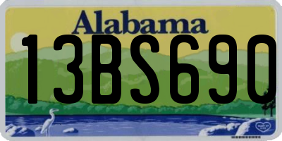 AL license plate 13BS690