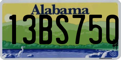 AL license plate 13BS750