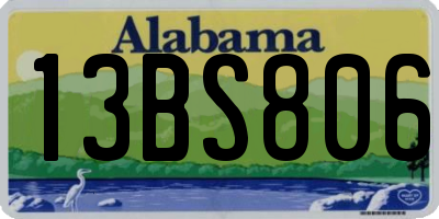 AL license plate 13BS806