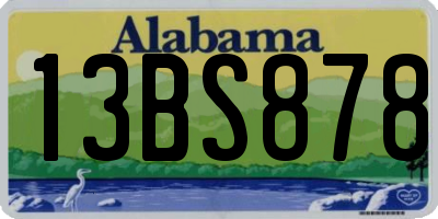 AL license plate 13BS878