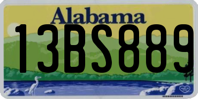 AL license plate 13BS889