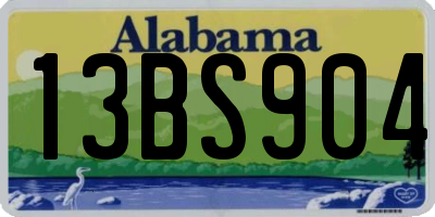 AL license plate 13BS904
