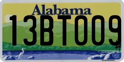 AL license plate 13BT009