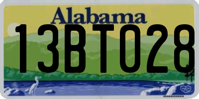 AL license plate 13BT028