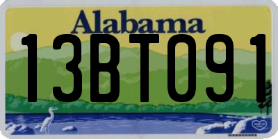 AL license plate 13BT091