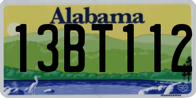 AL license plate 13BT112