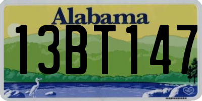AL license plate 13BT147