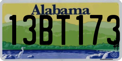 AL license plate 13BT173