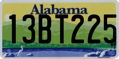 AL license plate 13BT225