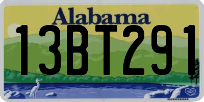 AL license plate 13BT291