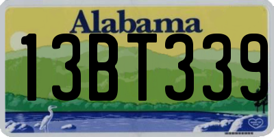 AL license plate 13BT339