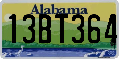 AL license plate 13BT364