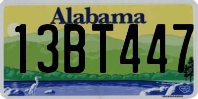 AL license plate 13BT447