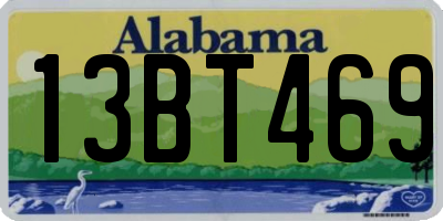 AL license plate 13BT469