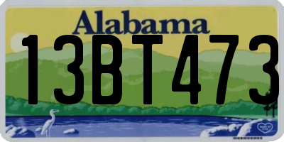 AL license plate 13BT473