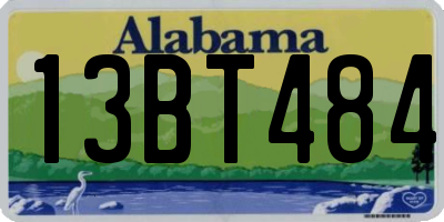 AL license plate 13BT484