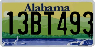 AL license plate 13BT493