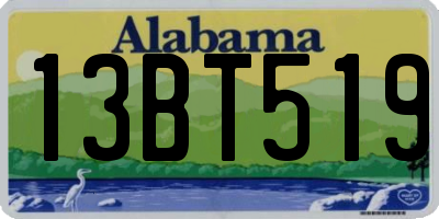 AL license plate 13BT519