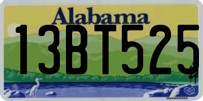 AL license plate 13BT525