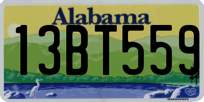 AL license plate 13BT559